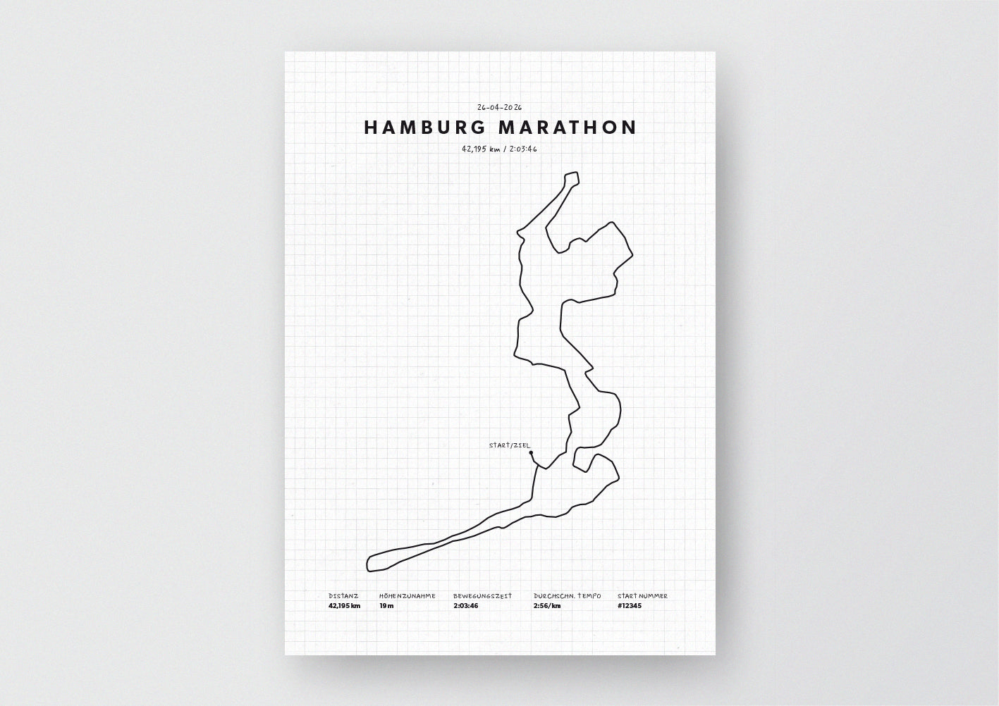 Unsere minimalistische Illustration Deines Hamburg Marathons, ist die perfekte Erinnerung an ein sportliches Highlight und ein stilvoller Einrichtungsgegenstand für die heimischen Wände oder das ideale Geschenk für alle Läufer.