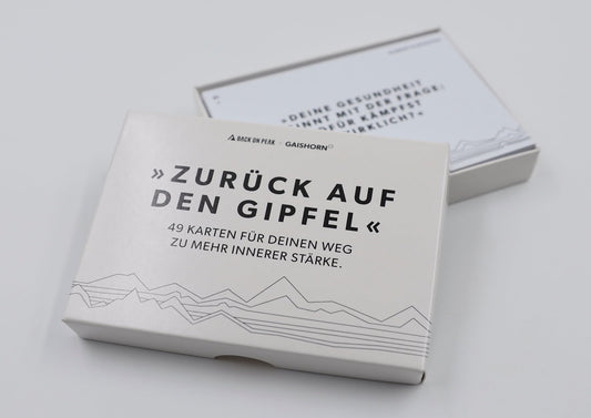 Zurück auf den Gipfel | Kartenset