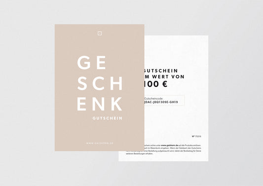 Geschenkgutschein