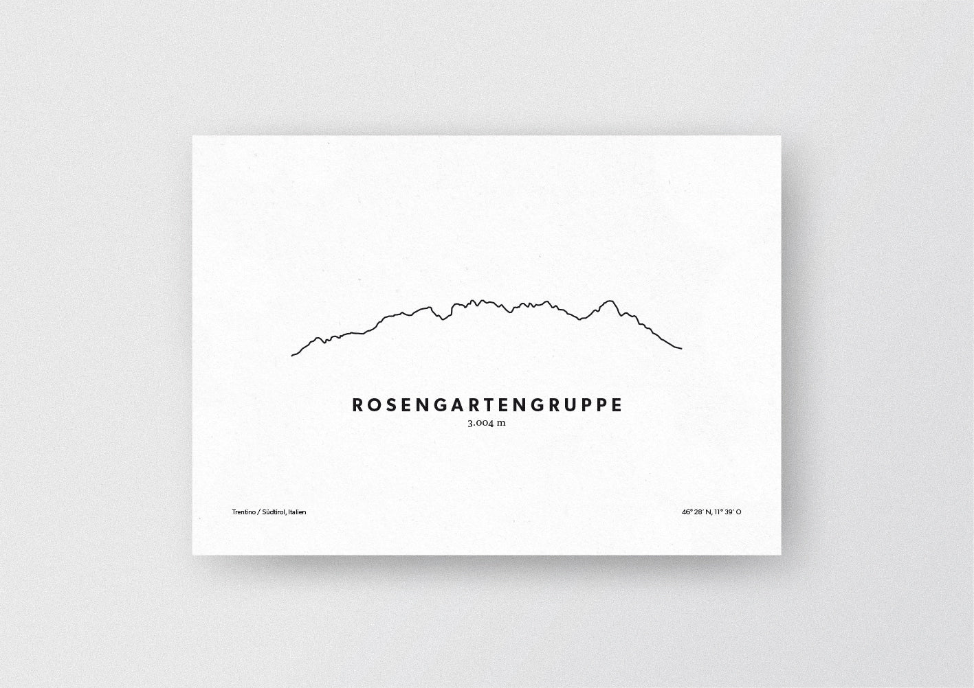 Minimalistische Illustration der Rosengartengruppe, als stilvoller Einrichtungsgegenstand für Zuhause.